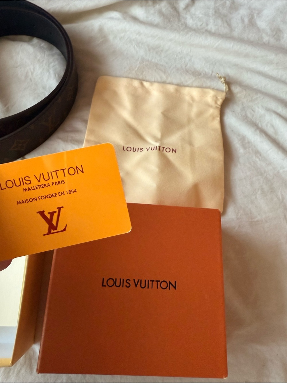 Louis Vuitton Brown Monogram LV Initiales Belt - Picture 3 of 5